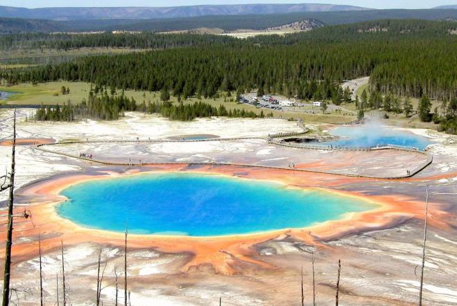 Grand Prismatic - Hike to Grand Prismatic Overlook in Yellowstone